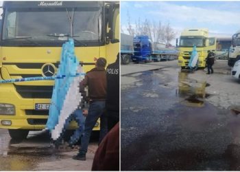 Kamyon şoförü kendini astı