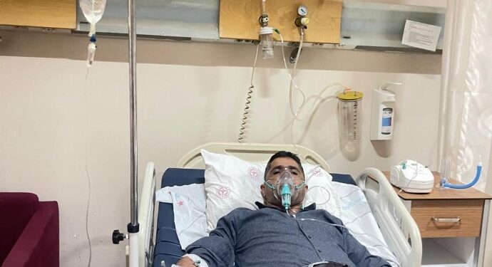 Darp edilen DEM Partili eşbaşkan hastaneye kaldırıldı
