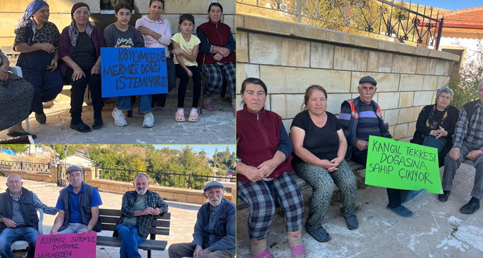Alevi köyünde mermer ocağına karşı yaşam nöbeti