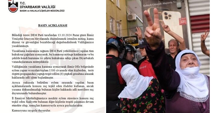 Diyarbakır Valiliği’nden DEM Parti milletvekillerine suç duyurusu