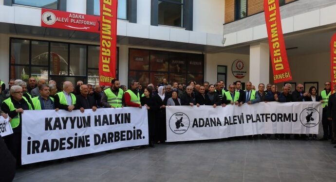 Adana Alevi Platformu’ndan kayyum protestosu