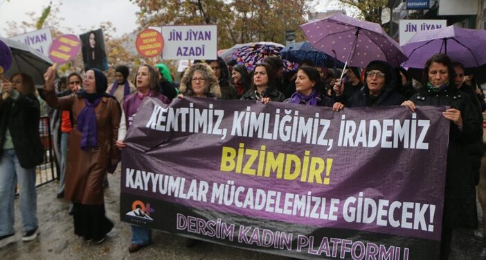 Dersim’de kadınlar kayyıma karşı yürüdü