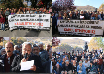 Dersim’de kayyum protestosu