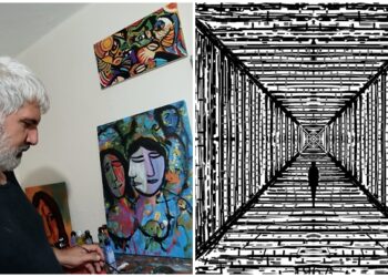 Ressam Aziz Başçı, resim tutkusunu inadına sürdürüyor