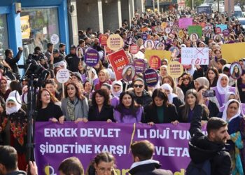 Van’da 25 Kasım yürüyüşü