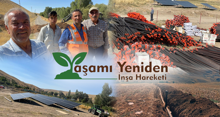 Yaşamı Yeniden İnşa Hareketi’nden, Alxas Köyü’nde sulu tarım hamlesi