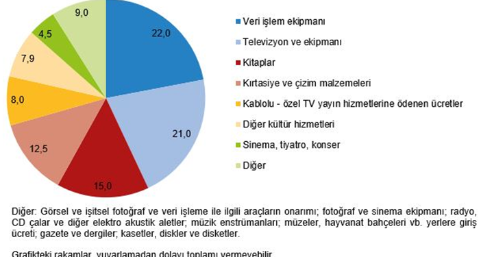 TÜİK Kültür harcamalarını açıkladı: Yüzde 84,7 arttı