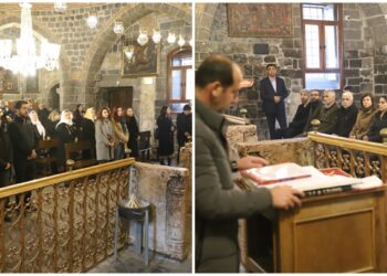 Diyarbakır Eş Başkanı Serra Bucak, Noel ayininde