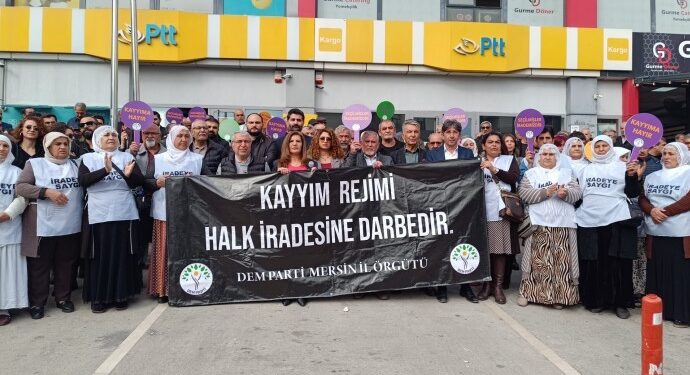 Akdeniz’de kayyım protestosu