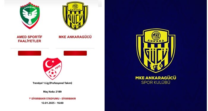 Amedspor MKE Ankargücü maçı ertelendi