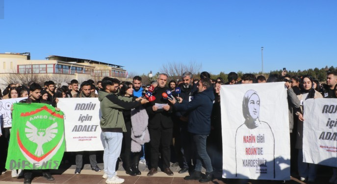 Dicle Üniversitesi’nde Rojin Kabaiş eylemi