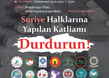 Suriye’deki Alevilere yönelik saldırılara karşı Almanya’da kitlesel miting