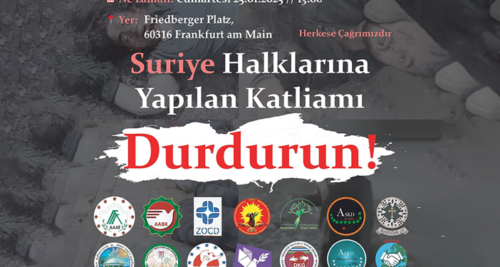 Suriye’deki Alevilere yönelik saldırılara karşı Almanya’da kitlesel miting