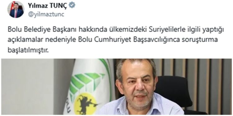 Belediye Başkanı Tanju Özcan hakkında soruşturma