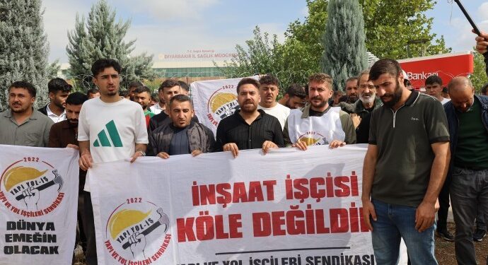 Diyarbakır Şehir Hastanesi işçilerinin eylemi sürüyor